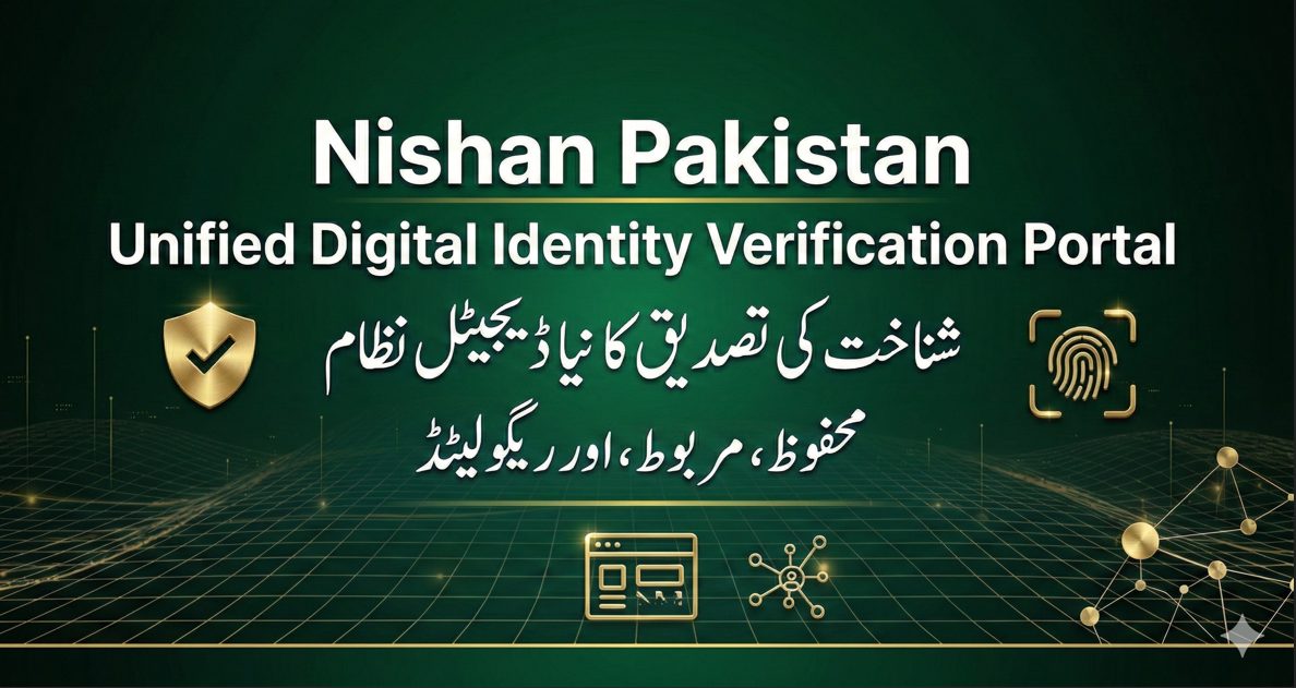 Featured image showing Nishan Pakistan unified digital identity verification portal launched by NADRA for secure government and institutional access